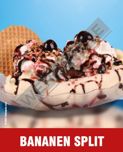 Produkt -Bananasplit Magnetschild