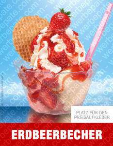 Produkt -Erdbeer Becher