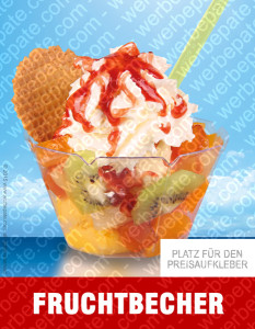 Produkt -Frucht Becher